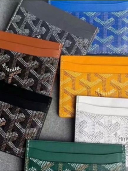 Goyard Multi-Color Card Holders Yellow, Green, Blue, Black, White, Brown